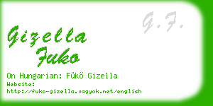 gizella fuko business card